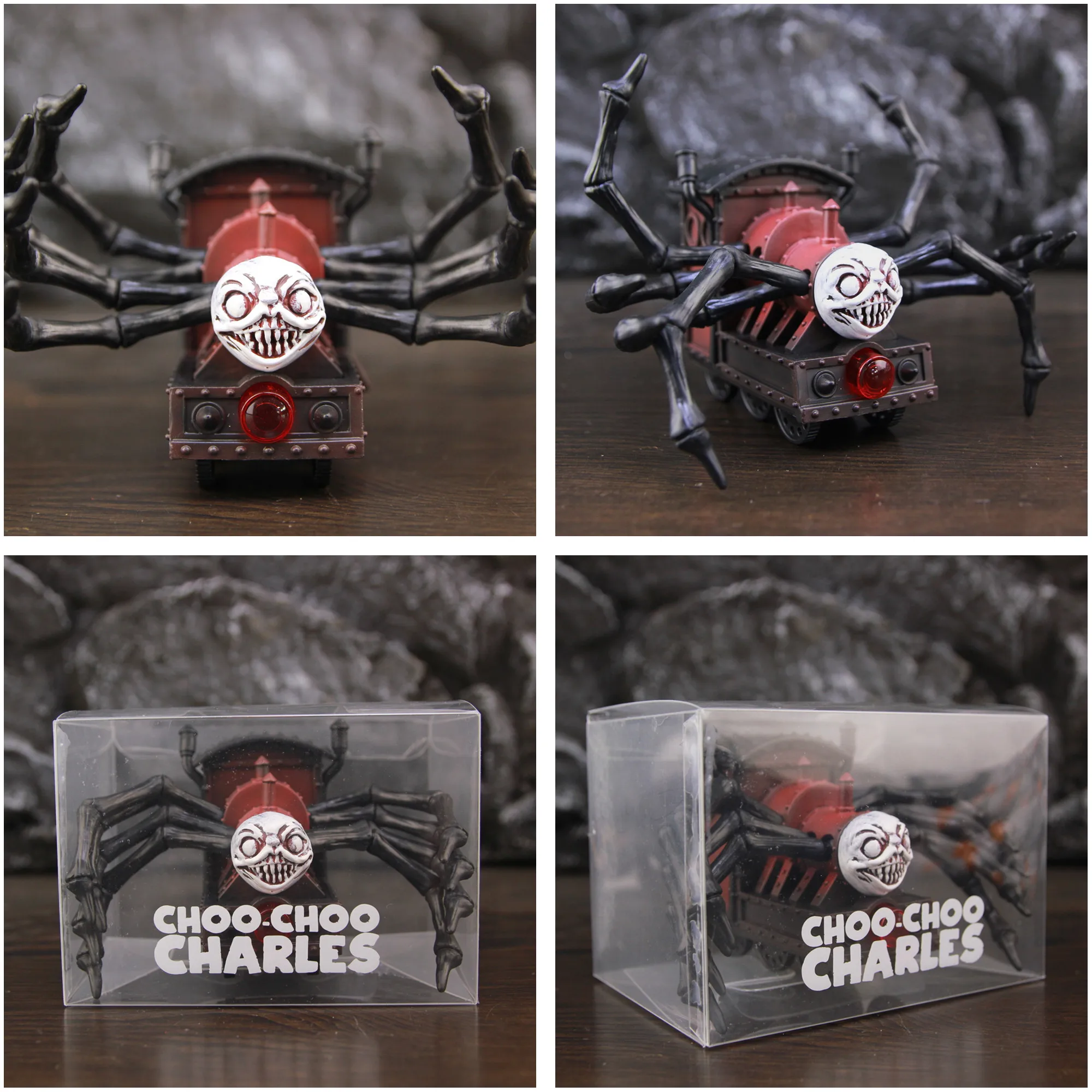 컬렉션 Choo Choo Charles 9cm 높이 액션 피규어 동상 입상 토마스 스파이더 기차 모험 공포 게임 장난감 인형 모델