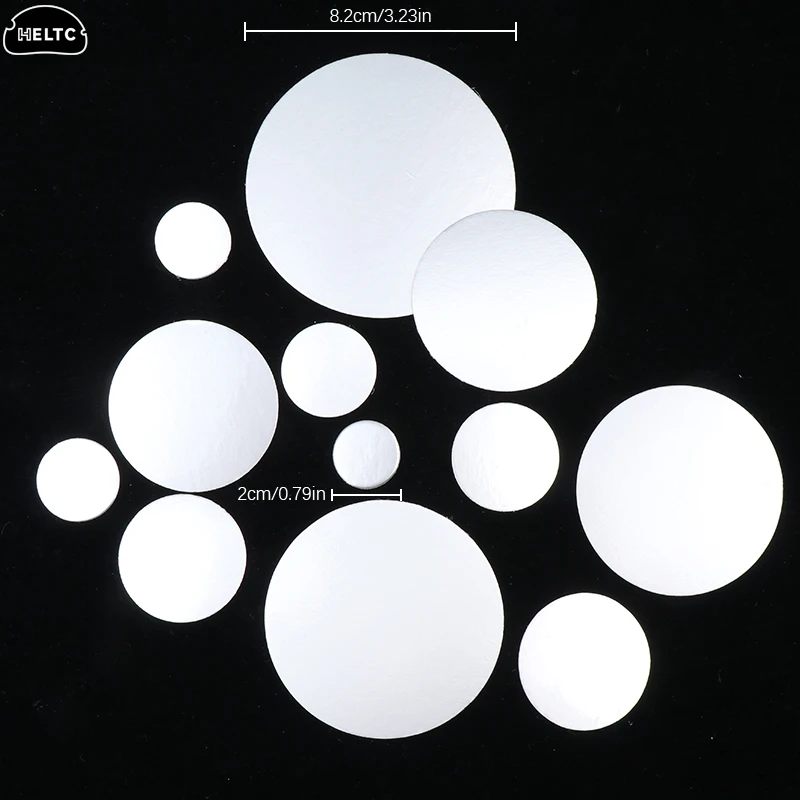Seal Cap Lining 200Pcs Tamper Resistant PET Electromagnetic Aluminum Foil Induction Gasket for Cosmetic Jar Bottle Pot 20mm-82mm jar seal cap lining