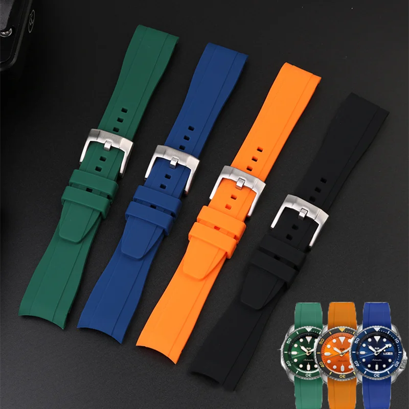 Cinturino Per Orologio In Gomma Impermeabile A Sgancio Rapido 18mm 20mm - Foto 10