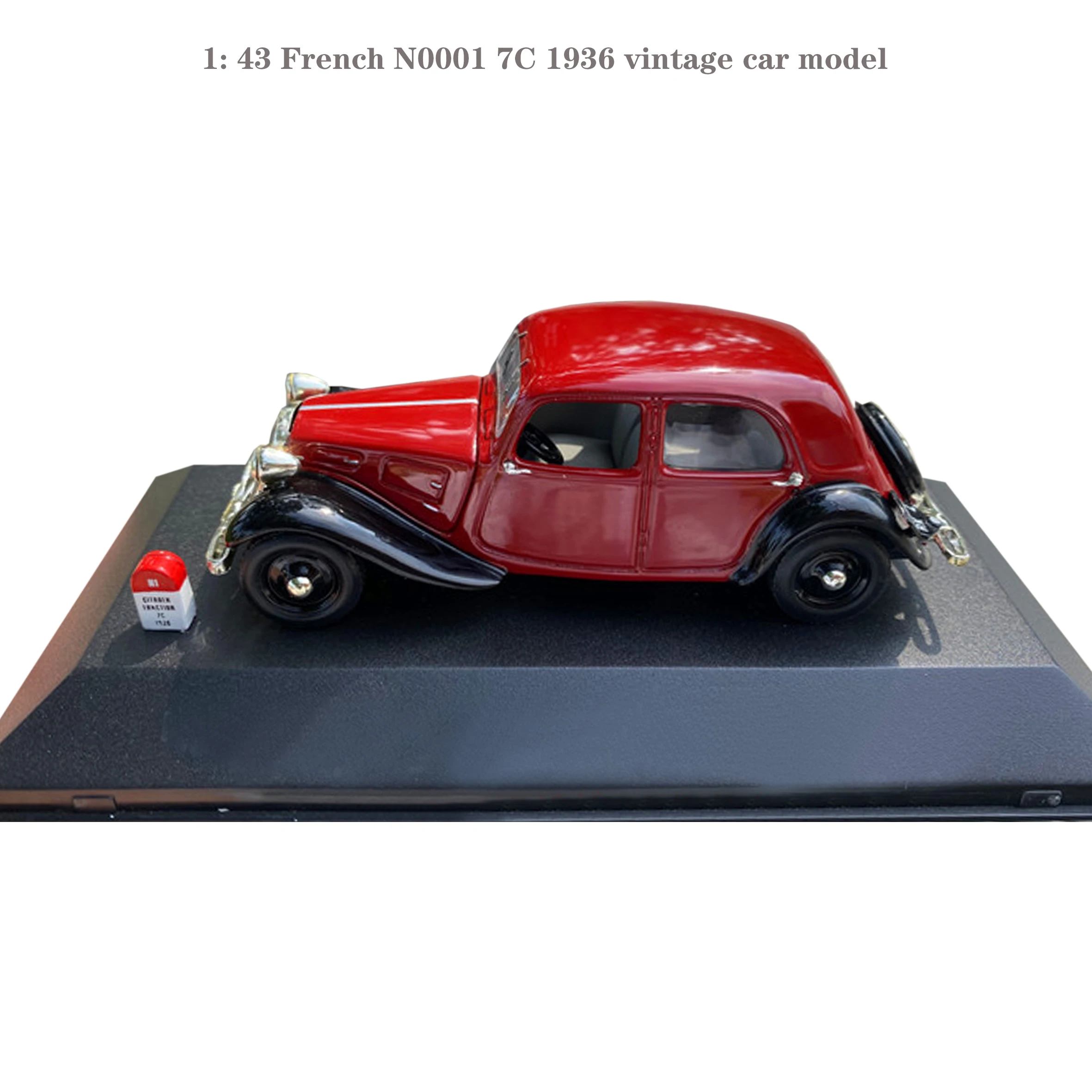

1: 43 French N0001 7C 1936 vintage car model Alloy finished product collection model