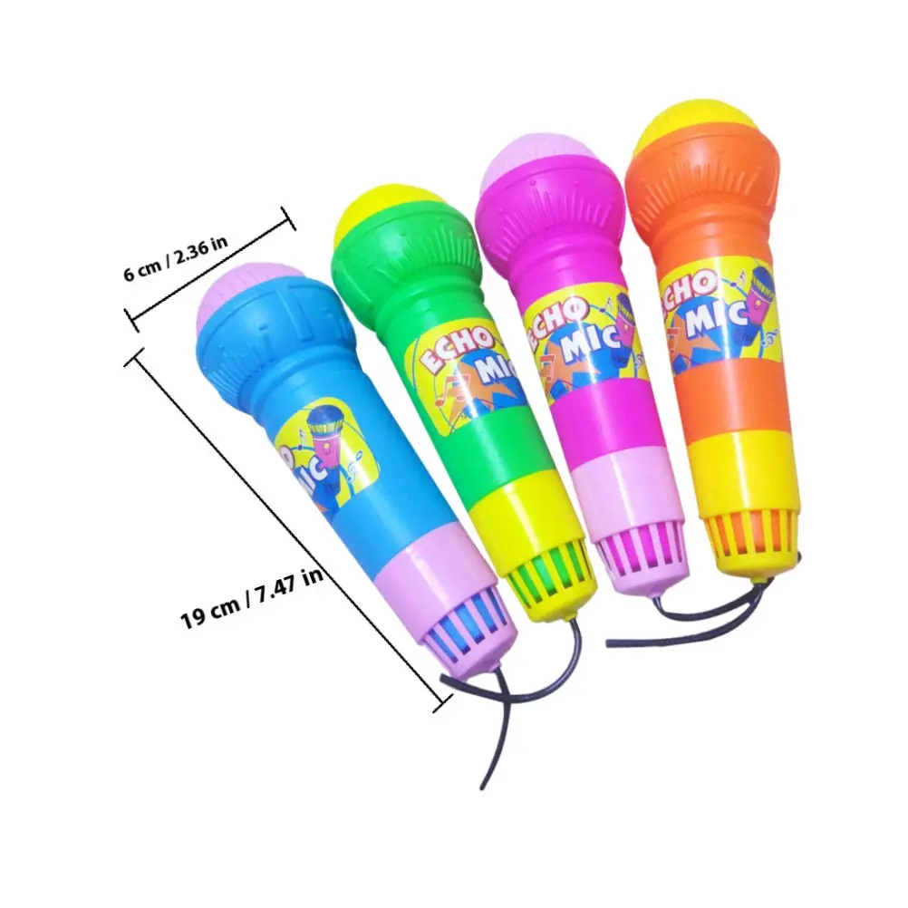 8Pcs 시뮬레이션 마이크 소품 높은 내마모성 플라스틱 어린이 가라오케 파티 선물 가벼운 에코 마이크 척 놀이용