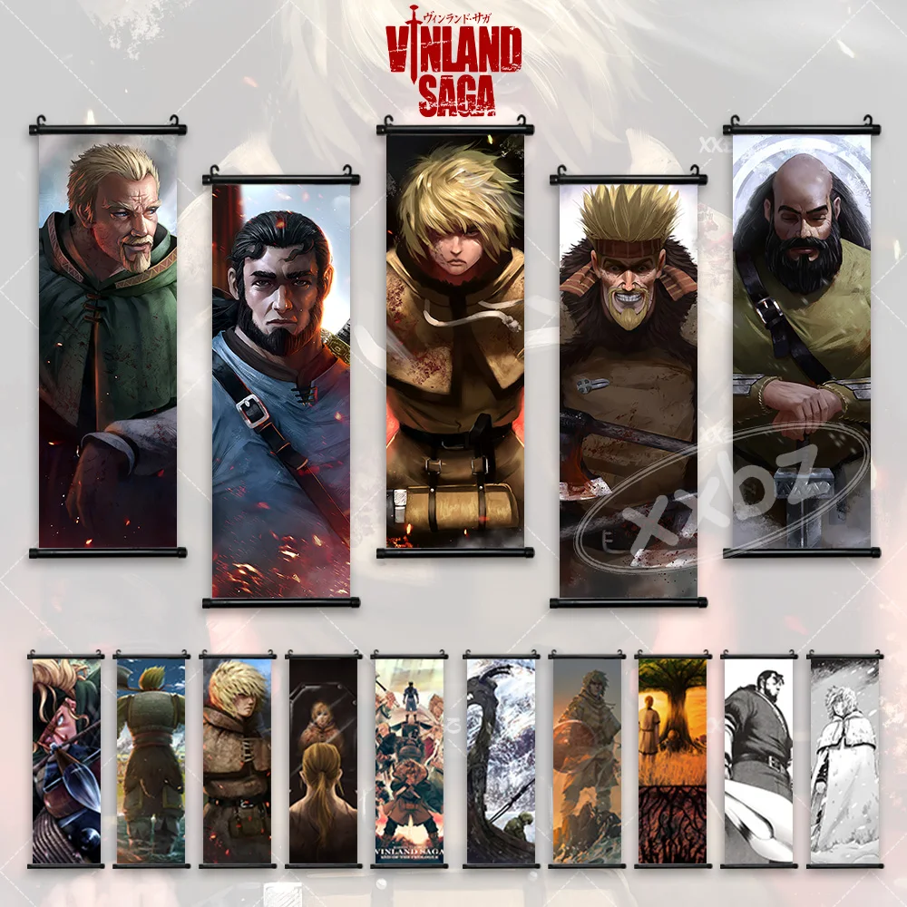 Vinland Saga Anime Wall Art: Thorfinn & Askeladd Decor Canvas Poster