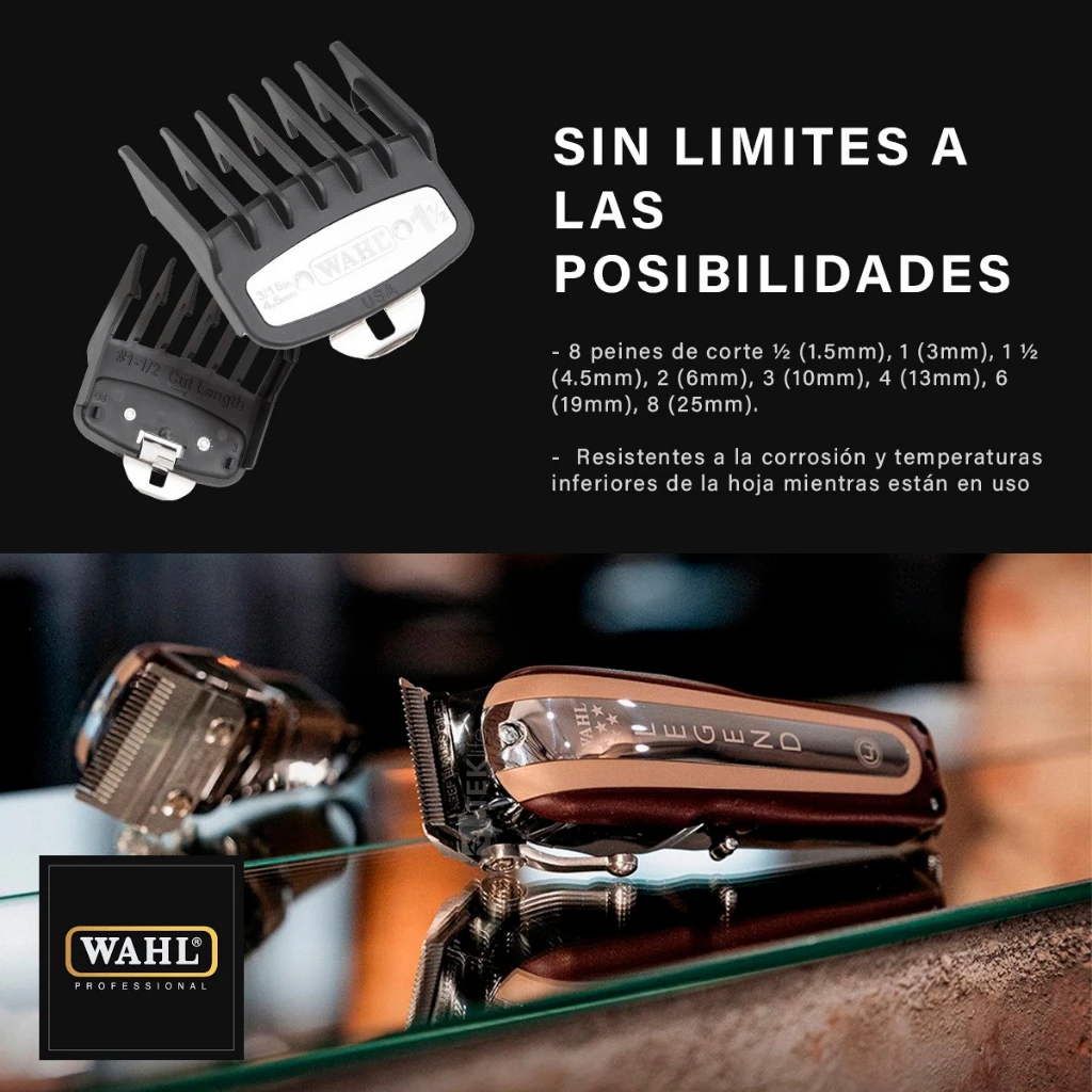 Wahl 8594 전문 무선 매직 클립 헤어 클리퍼 디테일러 리 헤어 트리머, 충전 스탠드 포함, 5 성급, 새로운 스타일
