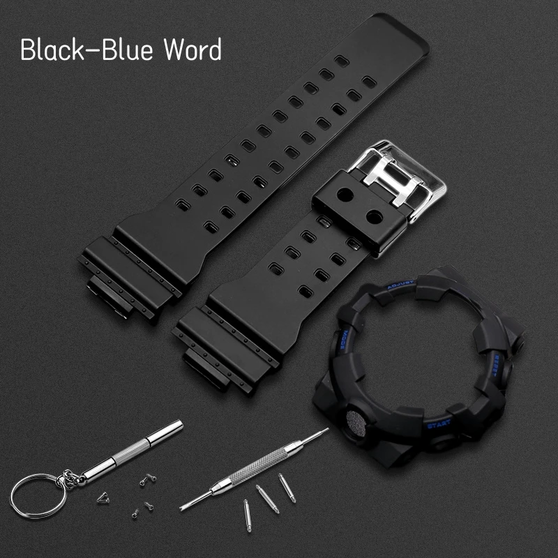 

Resin Watch Strap Bezel For Casio Watch Strap GA700 GA-700SK GA710 GA735 Watchband Case Men Rubber Bracelet Watch Accessories