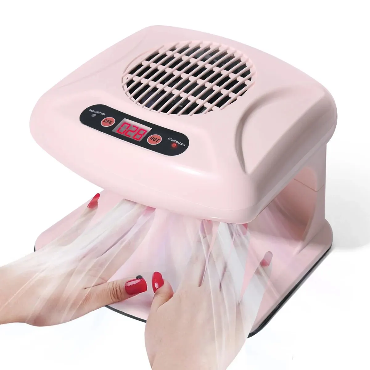 LULAA Nail Art Air Dryer Hot And Cold Air Nail Dryer Nail Polish 300W Timing Air