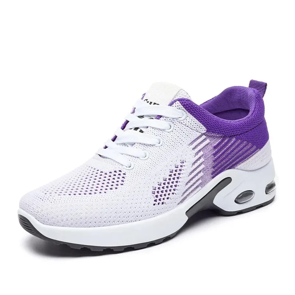 Running Shoes Ladies Breathable Sneakers Summer Light Mesh Air Cushion Women Sports Shoes Outdoor Lace Up Training
