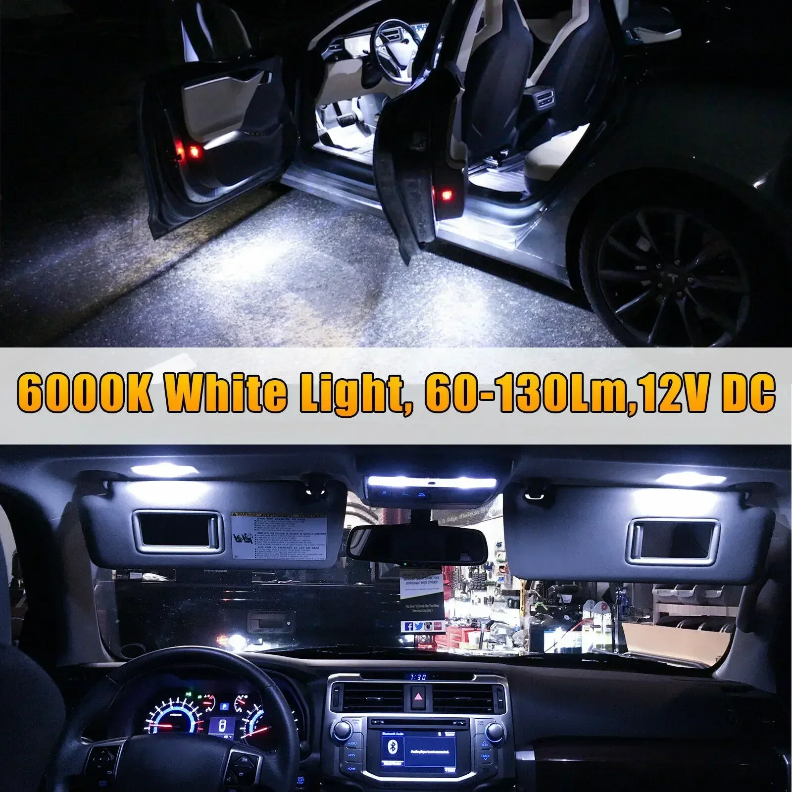 T10 5050 Car LED Light Bulb Interior Dome Trunk License Plate Lamps Kit 23Pcs White for Bmw E53 E60 E90 LED Lamp