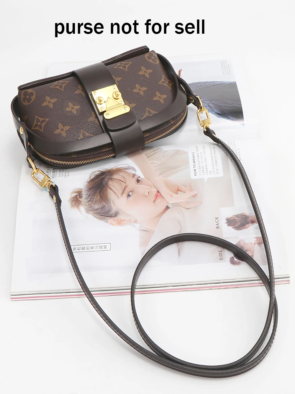 Leather encasement for Cosmetic pouch conversion kit