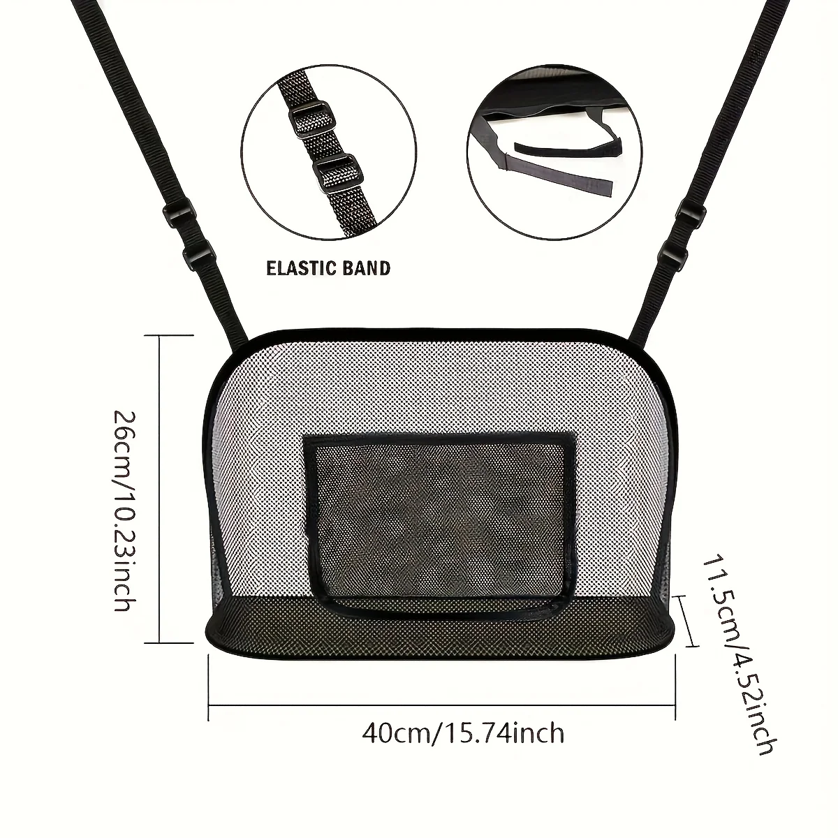 Large Capacity Car Seat Net Pocket Handbag Purse Holder Mesh Back Pouch Between Seats Storage Bag Organizer Car Accessories