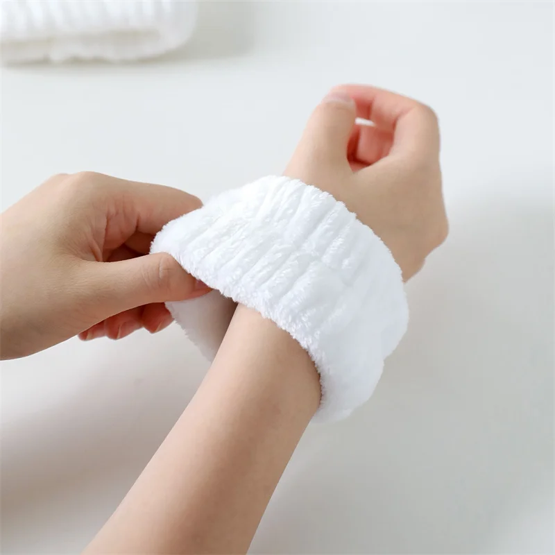 

Reusable Spa Wrist Washband Soft Microfiber Towel Wristbands For Washing Face Women Yoga Running Sport Wrist Sweatband