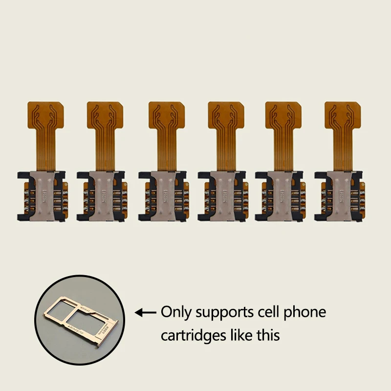 Hybrid Dual SIM Card and Micro SD Extension Adapter
