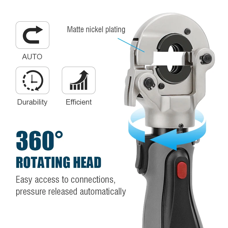 PA-1632 High Power Hydraulic Mini Battery Powered Pipe Crimping Tool Li-ion Rechargeable Tool Stainless Steel Pipe Crimper wire crimping tools