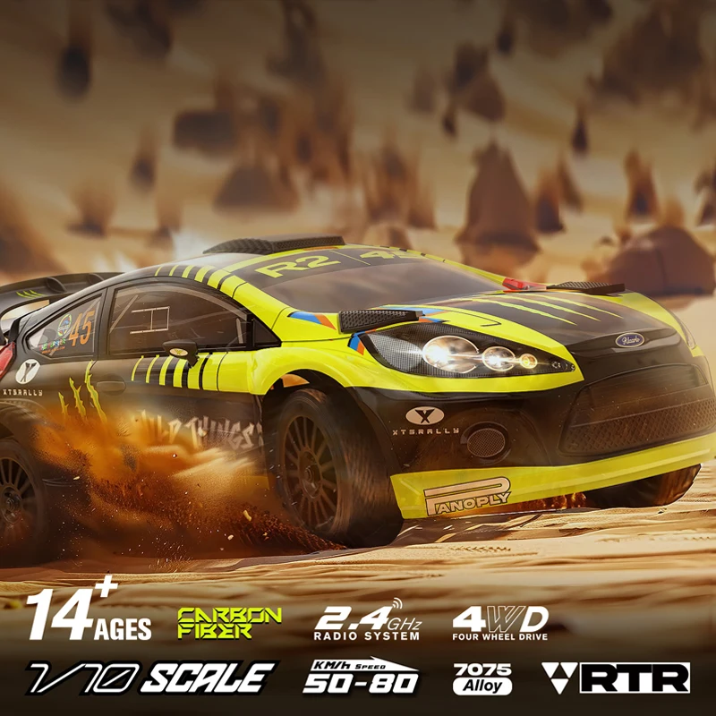 Ralaro 1/10 Xts F10 4wd Rtr Rc Simulation Racing Drift Off-Road Vehicle Model Rally Car 2.4ghz Remote Control Car Ad