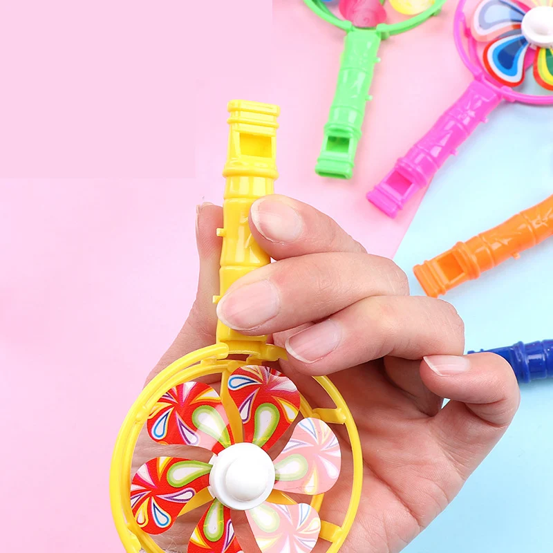 Children's Plastic Whistle Windmill Toys Party Gifts Pinata Presents Kids Party Fillers 12PCS party toys toy gift filler whistle toys