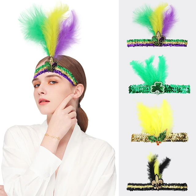 Mardi Gras Sequin Headband