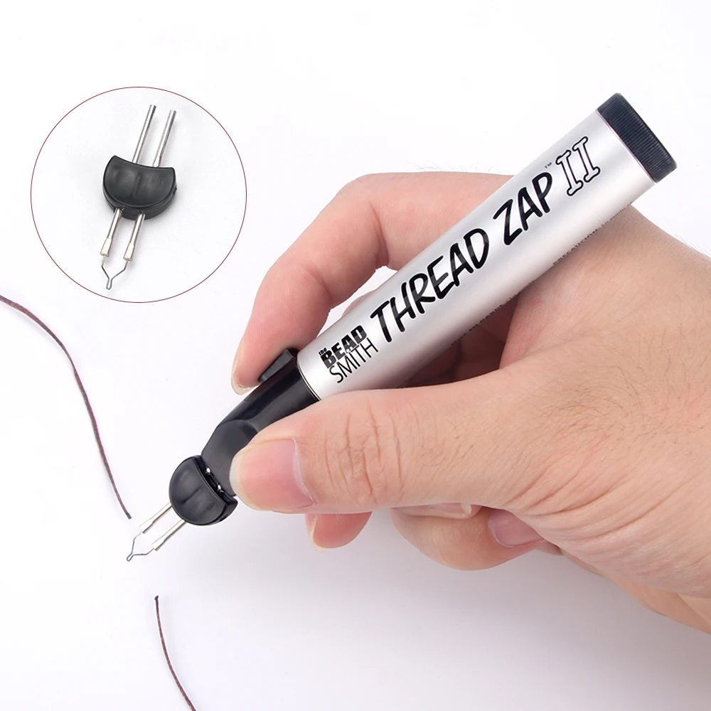 2PCS Leather Craft Thread Burner Cord Burn Melt Thread Replacement Tips Melting Welding Wax Pen for Jewelry Mould Wax Crayons