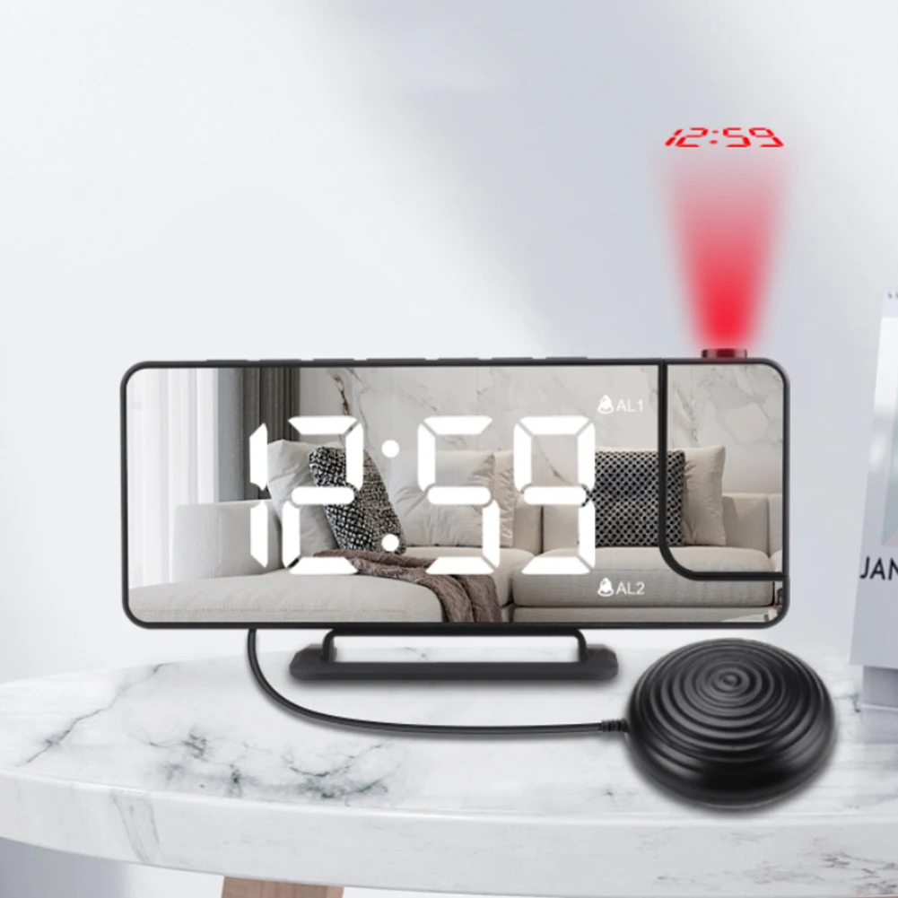Led Digital Vibrating Alarm Clock Automatic Photosensitive Light