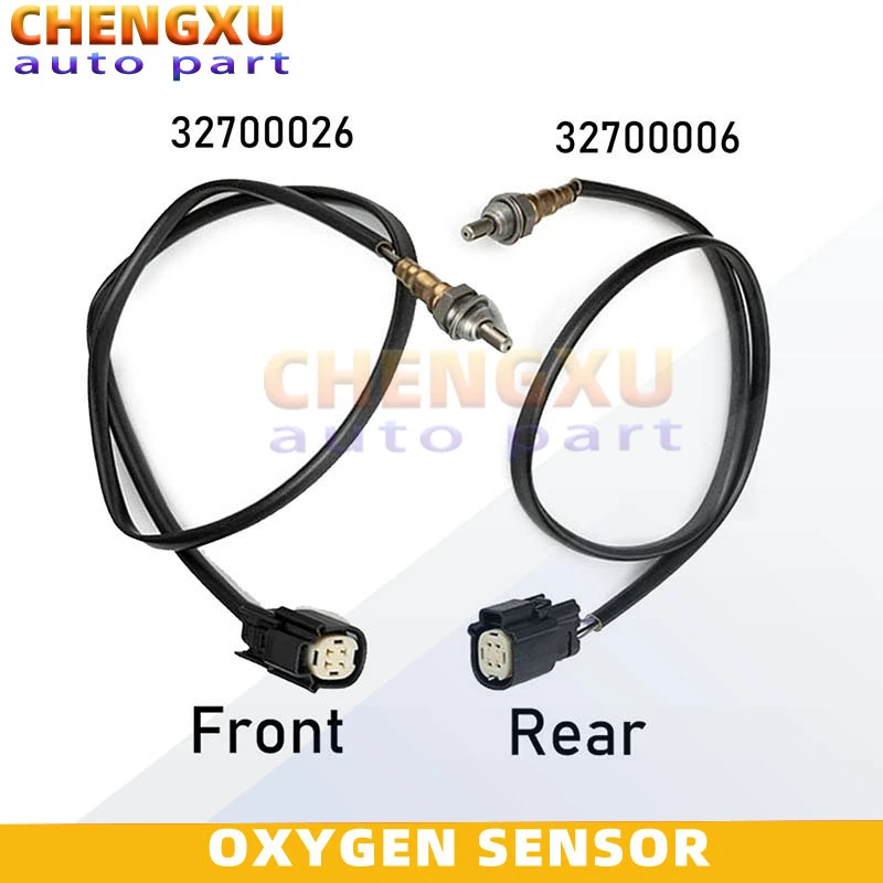 2pcs 32700026 32700006 Front & Rear Oxygen Sensor For Harley Davidson Sportster 883 1200 Seventy