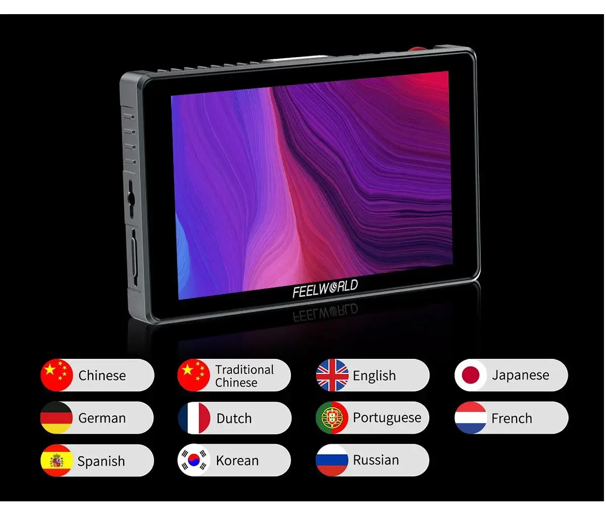 S7 12G-SDI HDMI2.0 Camera Field Monitor 7 inch 4K HDMI HDR/3D LUT 16:10 IPS Pane