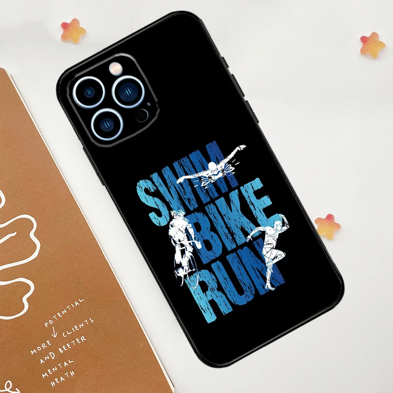 Triathlon Tri Life Swim Bike Run Phone Case Cover