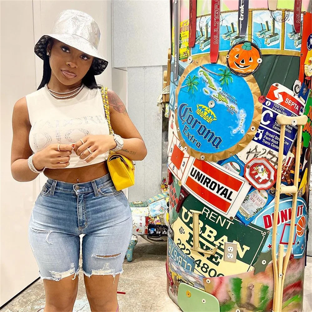 Summer Womens Jeans Shorts Pocket Denim Pants Female Hole Bottom Sexy Casual Shorts Broken Style Denim Jeans Pantalones De Mujer