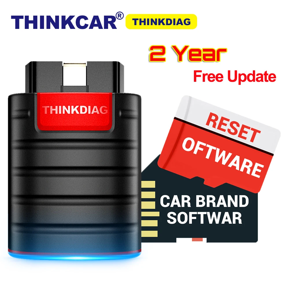 THINKCAR Thinkdiag OBD2 Scanner Full software 2 years free full system Bluetooth 16 reset service Code Reader