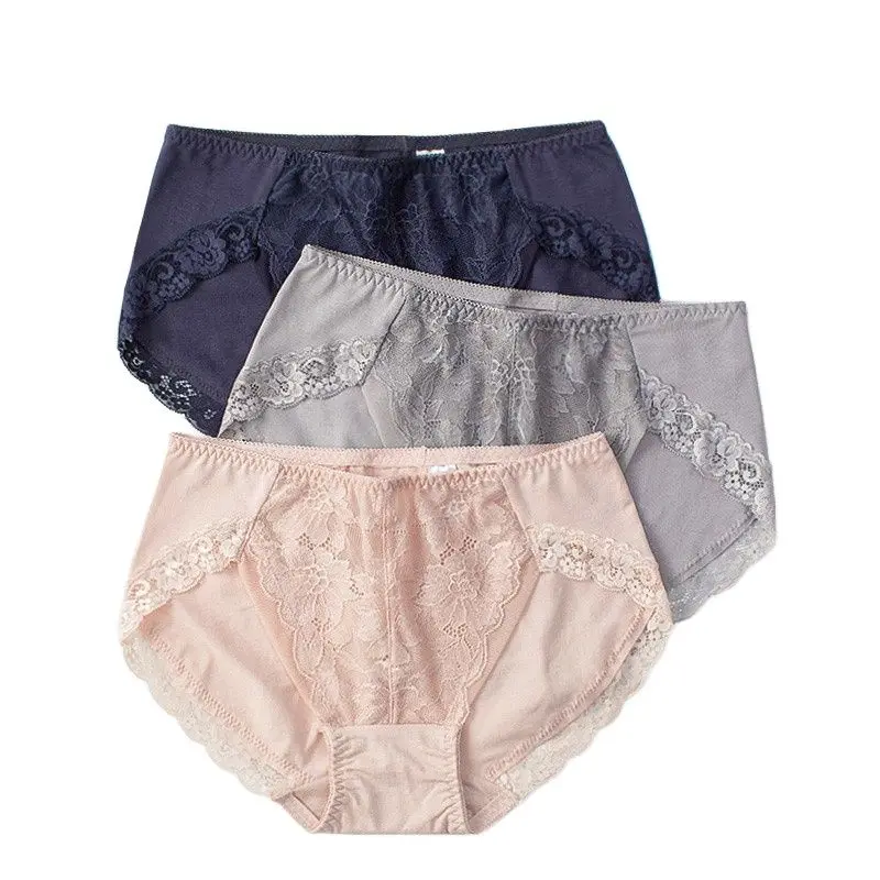 Women's Fashion Panties Mid Rise Panties Female Underwear Soft Skin