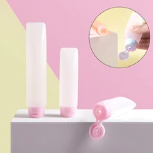 

Travel Size Empty Matte Clear Tube Cosmetic Cream Lotion Shampoo Bath Squeeze Lotion Containers Refillable Bottles