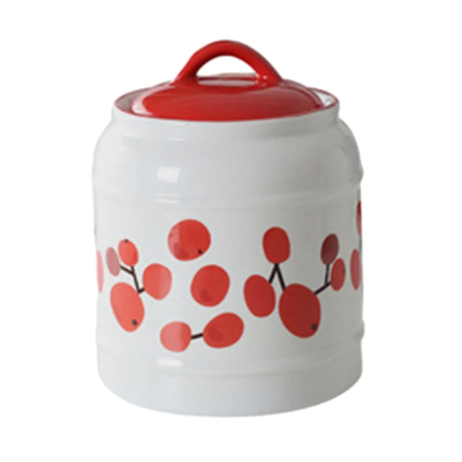 Kitchen Canisters 1500ml Multiuse Ceramic Food Jar for Grain Spice Pet Treat