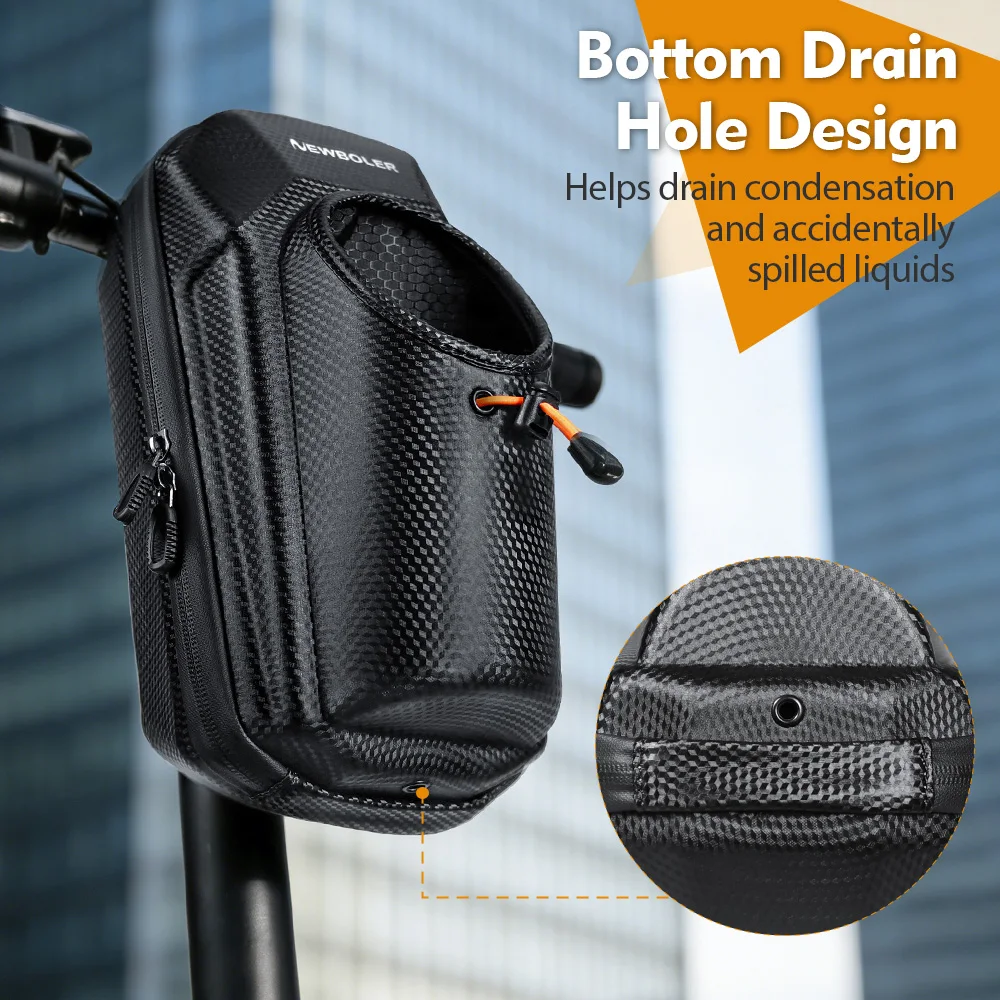 NEWBOLER 3L/5L Elektroroller-Tasche, Zubehör für Elektrofahrzeuge, Tasche mit Wasserflaschentasche, wasserdichte Roller-Fronttasche, Fahrradtasche – Detail 4