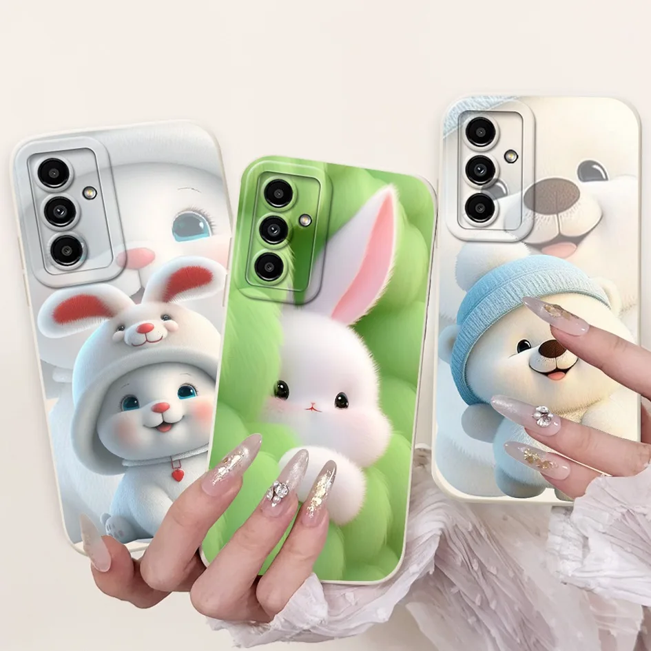 Lovely Panda Rabbit Soft Silicone Back Cover - Enhanced Protection and Style