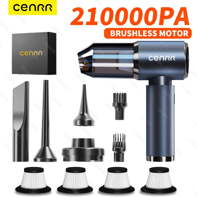 CENRR 210000PA Car Vacuum Cleaner Portable Vacuum Cleaner Mini Powerful Handheld Wireless Cleaner for Blower Home Appliance 1
