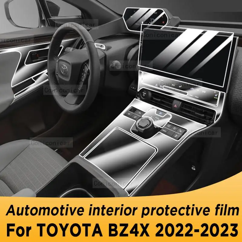 

For TOYOTA BZ4X 2022 2023 Gearbox Panel Navigation Screen Automotive Interior Protective Film Anti-Scratch Accessories Sticker