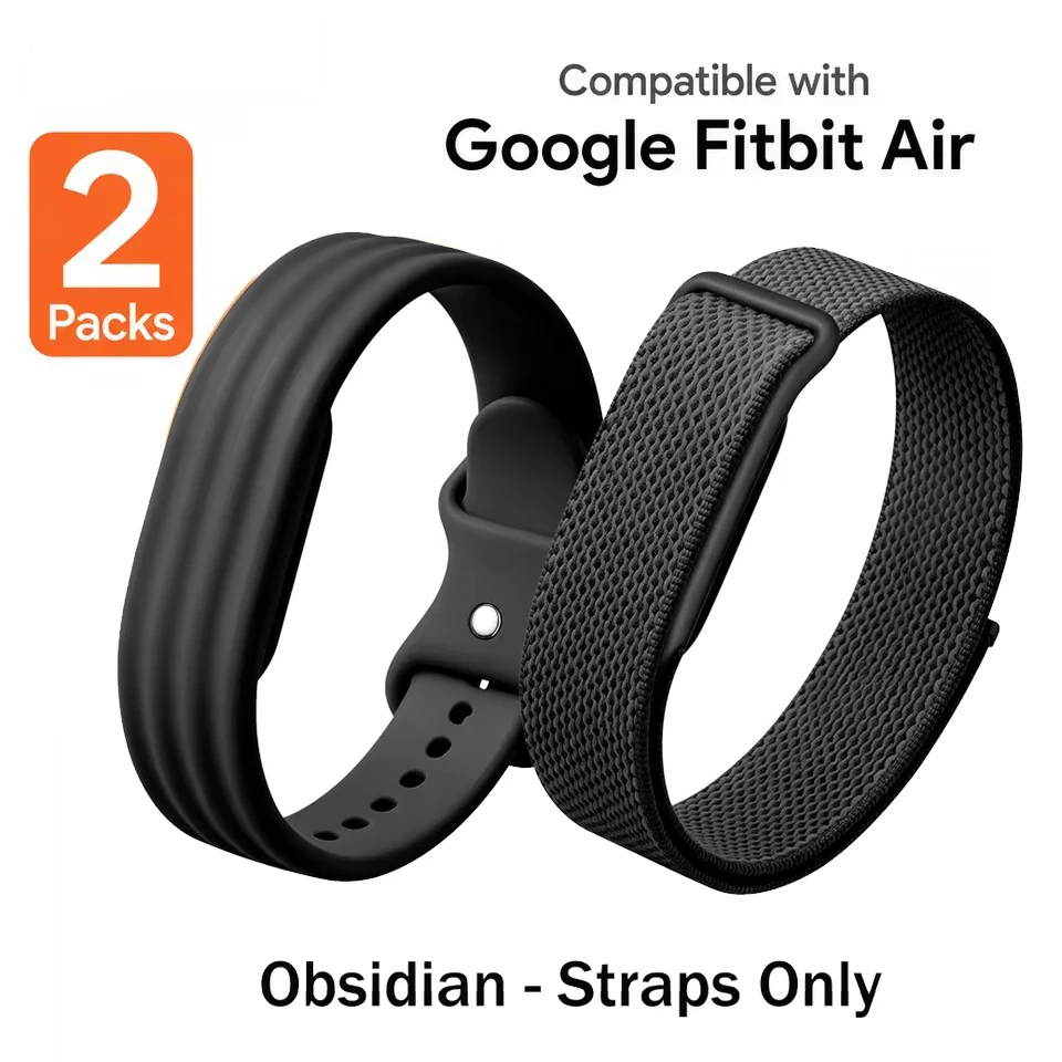 Set of 2 Durable Nylon Sport Bands - Soft, Comfortable, and Stylish Replacement Wristbands