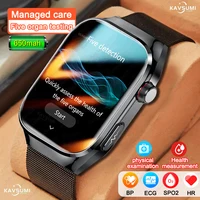 2025 New Accurate Measure Sleep Monitor Lipids Uric Acid Smart Watch Men ECG Blood Pressure Health SmartWatch For Android Xiaomi 1