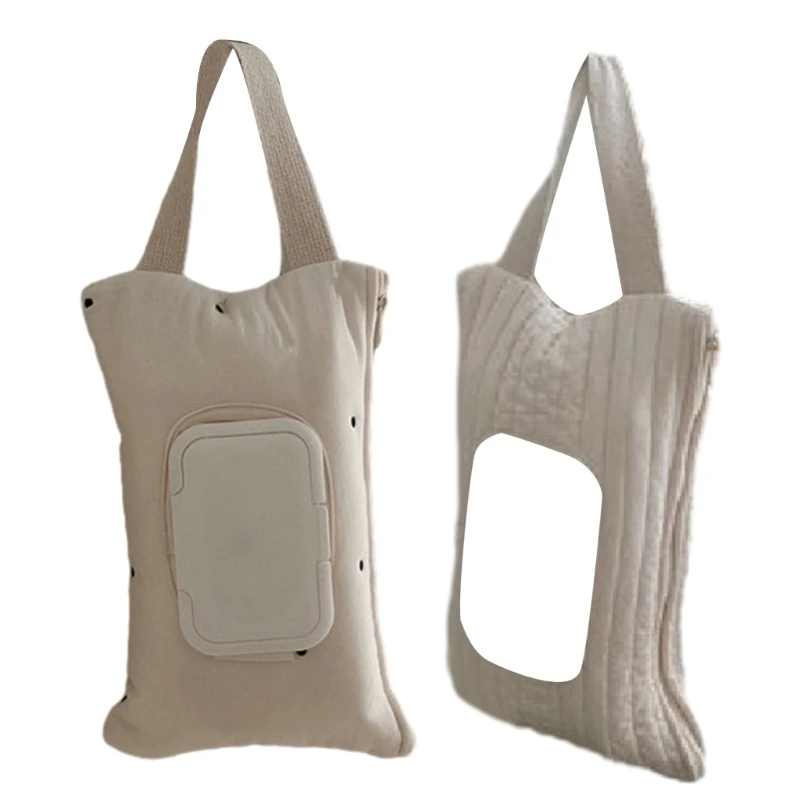 

Cart Tissue Box Wipes Paper Storage Cover Newborn Hanging Bag Outdoor Essential