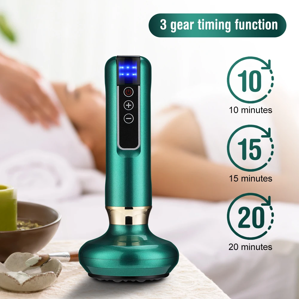 Electric Cupping Massager Vacuum Suction Cup GuaSha Anti Cellulite Beauty Health Scraping Infrared Heat Body Slimming Massage 6