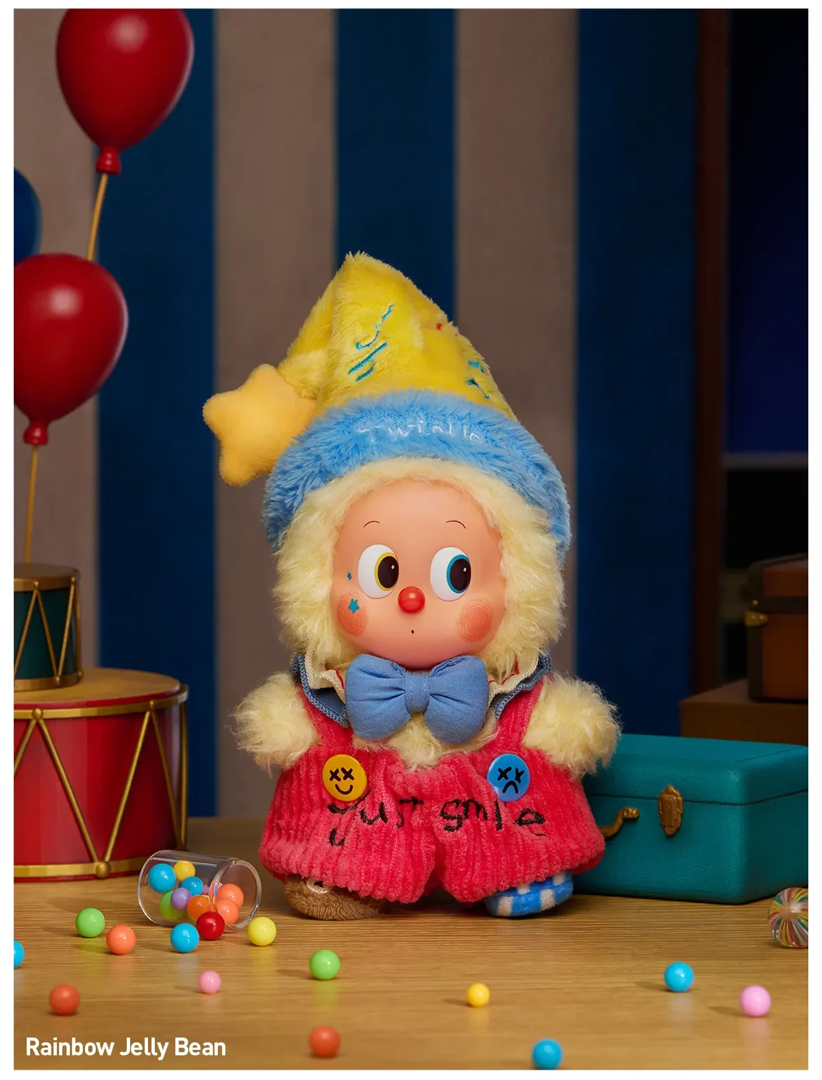 WHY SO SERIOUS アソート ラブブ ちんくる DIMOO Pop Mart WHY SO SERIOUS Series Dimoo Flame Clown Vinyl Plush