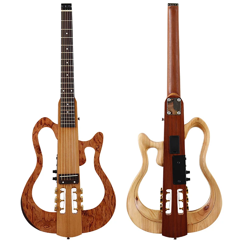 XF657★ダコタ クラシックギター BC-70 ケースなし / DAKOTA 弦楽器 カントリー ボサノヴァ ジャズ タンゴ ヘッドレスサイレントクラシック39インチ折りたたみ式クラシックギター