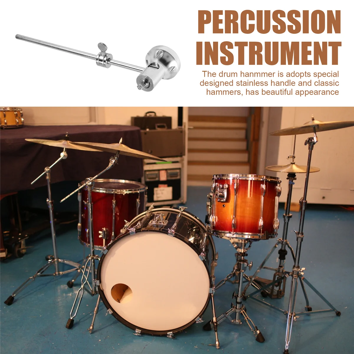 Bass Drum Pedal Beater Aluminum Alloy Adjustable Hammer Head Percussion Instrument Accessories bass drum pedal beater