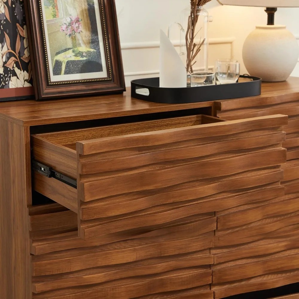 Mid-Century 6-Drawer Dresser 6