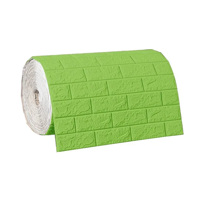 3D Soft Foam Brick Wallpaper Sticker Roll DIY Self Adhesive Living Room