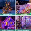 Curtains Lights Outdoor Courtyard LED Decoration Festival Rainbow Flashing Waterproof Garden Villa Star Lights 4