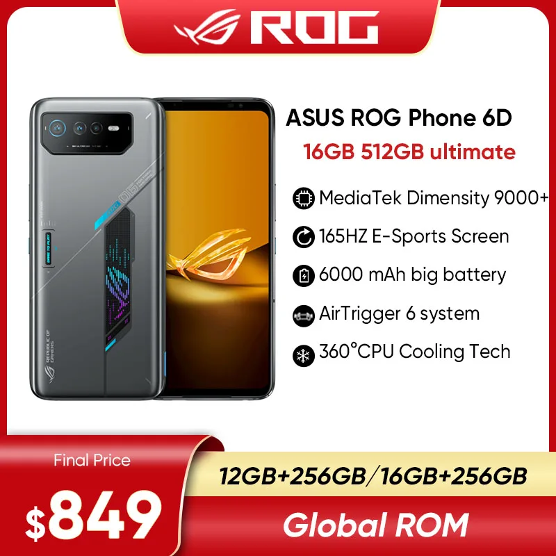 ASUS ROG telefon 6D ultimate telefon do gier MediaTek Dimensity 9000 + 165Hz e-sport ekran 6000mAh bateria ROG 6D telefon komórkowy 1 ASUS ROG telefon 6D ultimate telefon do gier MediaTek Dimensity 9000 + 165Hz e-sport ekran 6000mAh bateria ROG 6D telefon komórkowy 1