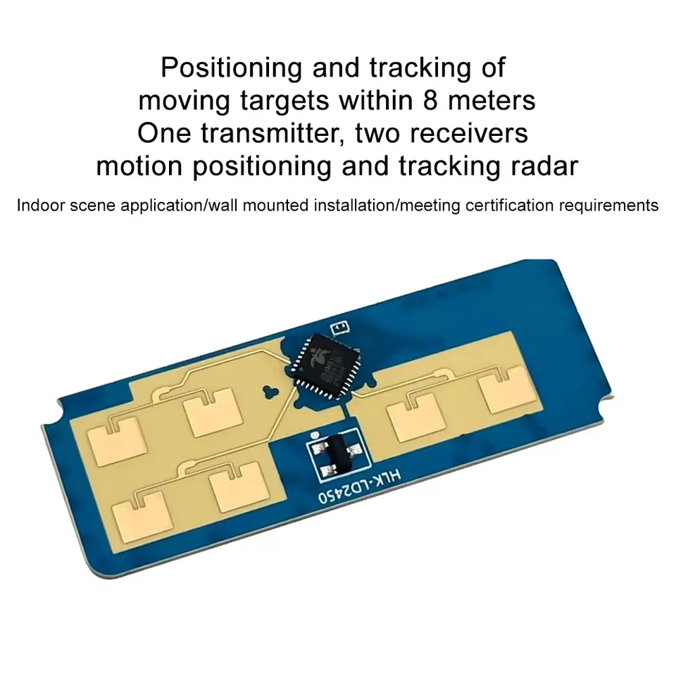 HLK-LD2450 DC5V 24G MM Wave Human Motion Tracking Radar Sensor Module LD2450 Sensing Distance 8M Smart Home image 4