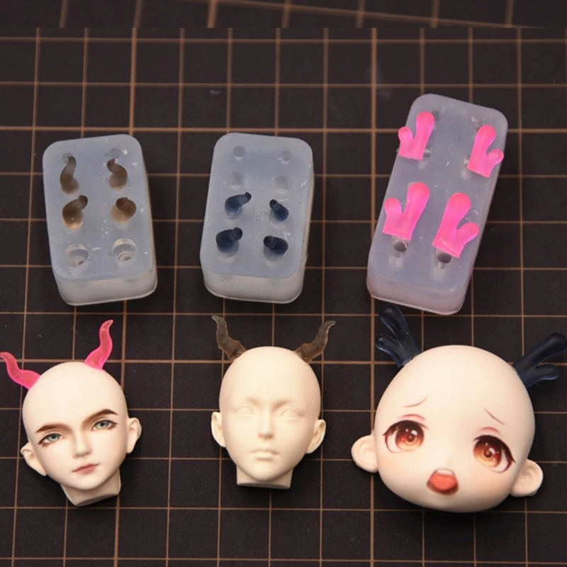 

DIY форма для рога животного, формы для изготовления ювелирных изделий, мини-силиконовая форма для любителей DIY, 40 ГБ