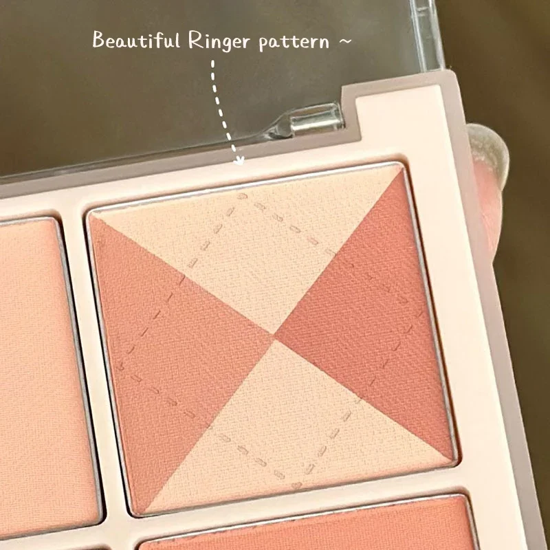 powder blusher,blush stick,blush powder,blush plate,facial blusher Ringer Embossed Blush Palette Face Makeup Palette Highlight Powder