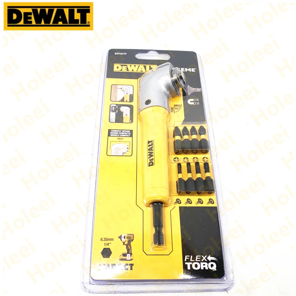 DEWALT 90°Right Angle Attachment 10 Piece Set With 9 x 25MM