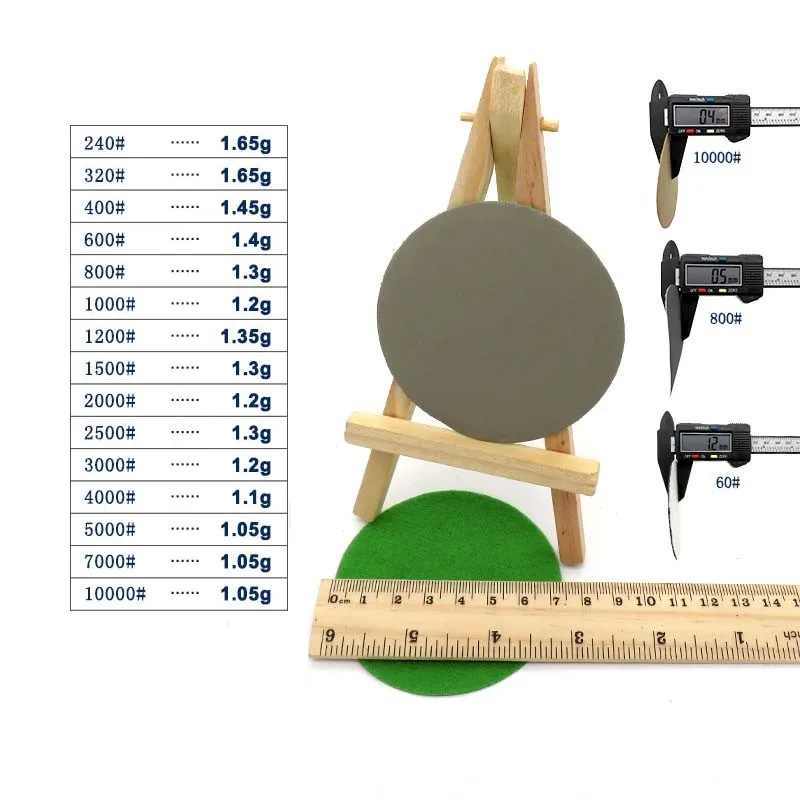 

10PCS 3 Inch Silicon Carbide Sanding Discs Wet/Dry Sanding Sandpaper 240-10000# Shank Sanding Pad Buffering Pad