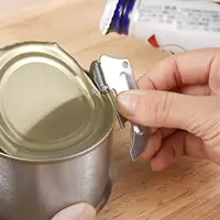 Ouvre-boîte manuel en acier inoxydable, coupe-boîtes pour canettes de bière et boissons, ouvre-couvercles pour le camping, les voyages et la cuisine 2